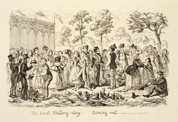 Den første Shilling-dagen - Kommer ut, pub. 1851